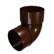 Отвод соединения трубы 67° 80 мм МUROL, коричневый