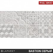 Декор Bastion с пропилами мозаика серый 20*40
