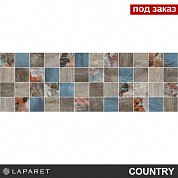 Декор мозаичный темный Country 20*60