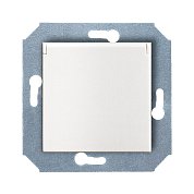 Механизм розетки&nbsp;&nbsp;с БЗК,с откидыв.&nbsp;&nbsp;крышкой,16А/250V(с накл),цвет белый CITY
