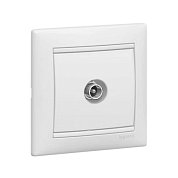 Розетка&nbsp;&nbsp;TV проходная белая&nbsp;&nbsp;VALENA DIY