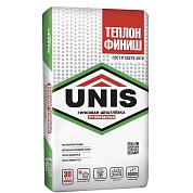 ТЕПЛОН ФИНИШ. Шпатлевка гипсовая супербелая, 15 кг. Unis 