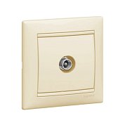 Розетка&nbsp;&nbsp;TV проходная слоновая кость&nbsp;&nbsp;VALENA DIY