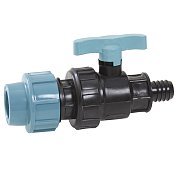 Кран шаровый ПЭ разъемный ВР 3/4"х25