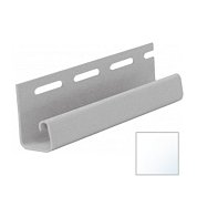 J - профиль FineBer белый&nbsp;&nbsp;3,05 м 