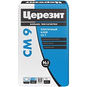 CM 9. Клей для плитки для внутренних работ (30х30см), 25 кг. Церезит
