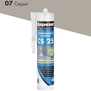 CS 25.&nbsp;&nbsp;Силиконовая затирка. "07 СЕРЫЙ", 280 мл. Церезит