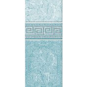 Панели ПВХ Крона Пласт Рим морская волна 2,7*0,25*8 мм с глиттером серебро&nbsp;&nbsp;Ал