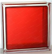 Стеклоблок "Арктика" рубиновый окрашен. внутри 19*19*8см.Glass Block Ruby 1919/8 Arctic