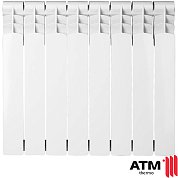 Радиатор алюминиевый ATM Moderno, 500х80, 12 сек.