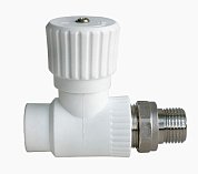 Кран шаровый&nbsp;&nbsp;радиаторный прямой PPR 25*3/4"&nbsp;&nbsp;ЛАММИН