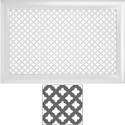 Экран радиатора&nbsp;&nbsp;Белый КВАРТЭК "ЛОТОС" (белый 0,6*0,6)