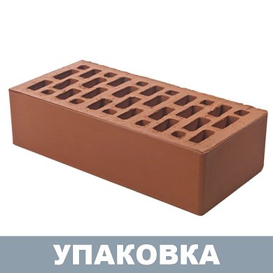Кирпич Красный лицевой (одинарный) г.Тула BRAER (480шт.)
