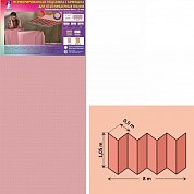 Подложка-гармошка под ламинат Розовая 1,8 мм (1,05*0,5м) "СОЛИД"