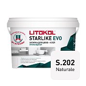 Litokol STARLIKE EVO / 2,5 кг. Эпоксидная затирка + клей для всех видов облицовки. Цвет: "S.202 NATURALE"
