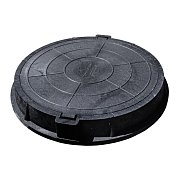 Люк полимерно-композитный&nbsp;&nbsp;800мм черный(проезжая зона 1)