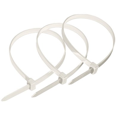 Хомут белый 4,8х350 мм (100 шт)&nbsp;&nbsp;REXANT