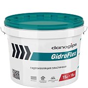 GIDROFLEX. Гидроизоляция эластичная, 15кг. Danogips
