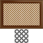 Экран радиатора&nbsp;&nbsp;Орех Готика "ЛОТОС" (бук 0,6*0,6)