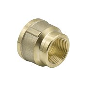 Муфта переход. 1" -1/2" латунь никель LD