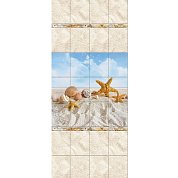 Панели ПВХ&nbsp;&nbsp;Песчаный пляж&nbsp;&nbsp;2700*250*8 мм UN ( из 4 шт.)