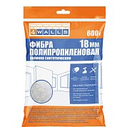 Фибра полипропиленовая, 18 мм (600 гр). 4 WALLS