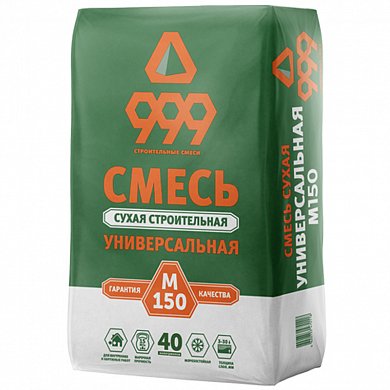 999 Цементно-песчаная смесь М-150, 40 кг. (Форммат) 