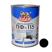 Эмаль алк. ПФ-115 Черная&nbsp;&nbsp;5кг "Олеколор" 