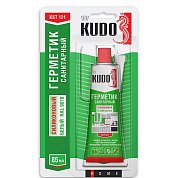 Герметик санитарный силиконовый,&nbsp;&nbsp;белый, 85 мл. KUDO