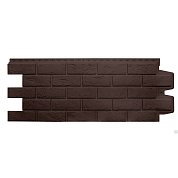Фасадная панель GL 1,105м*0,410м состаренный кирпич классик шоколадный Sn=039 м2