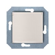 Механизм розетки&nbsp;&nbsp;с БЗК,с откидыв.крышкой,узлом защиты от проник.,16А/250V(с накл),цвет бежев CITY