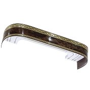 Карниз Ле-Гранд Монарх корень ореха, 1,6 м (3 ряда) с поворотами