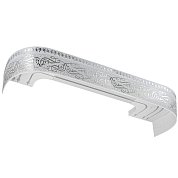 Карниз Ле-Гранд Прима белый/хром, 2,4 м (3 ряда) с поворотами