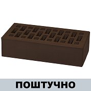 Кирпич Шоколад облицовочный (одинарный) М-150, г. Новомосковск ШТУЧНО