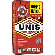 ЮНИС ПЛЮС. Клей усиленный армированный для всех видов плитки, 25 кг. Unis