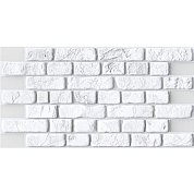 Панели ПВХ&nbsp;&nbsp;Кирпич ретро белый&nbsp;&nbsp;960*480*0,4 мм ДЕКОКАМ