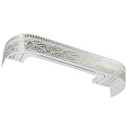 Карниз Ле-Гранд Прима белый/золото, 3,6 м (3 ряда) с поворотами