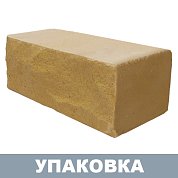  Кирпич Рустированный Желтый Насыщенный&nbsp;&nbsp;облицовочный (полуторный) г. Михайловка (448шт.)