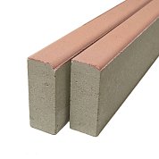 Бордюр тротуарный BRAER, 1000*80*200мм, красный (48 шт.)