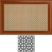 Экран радиатора  Вишня Дамаск "ВЕРОН" (вишня 1,5*0,6)