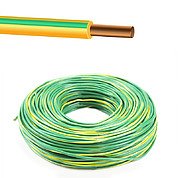 Провод ПуВ (ПВ1)10мм желто-зеленый (РЭК / Prysmian)