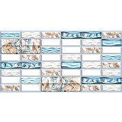 Панели ПВХ&nbsp;&nbsp;Плитка "Галька"&nbsp;&nbsp;960*480*0,4 мм ДЕКОКАМ