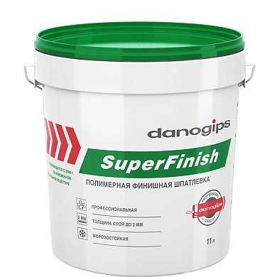 SuperFinish. Полимерная финишная шпатлевка, 18кг (11л). Danogips