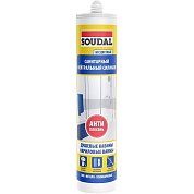 Силикон санитарный нейтральный, бесцветный, 280 мл. SOUDAL