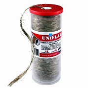 Нить сантехническая льняная в тубе 40 г, 55 м. UNIFLAX