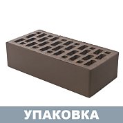Кирпич Коричневый "Гладкий" лицевой (одинарный) г.Тула BRAER (480шт.)
