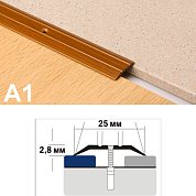 А1 КД&nbsp;&nbsp;90 с/о дуб пепельный упак. с держ. (Профиль алюм)