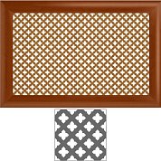 Экран радиатора&nbsp;&nbsp;Вишня Готика "ЛОТОС" (бук 0,6*0,6)