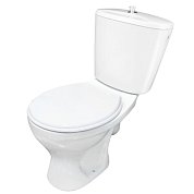 Унитаз компакт "Оптима" Эконом, шток б/п, белый (Универсал)