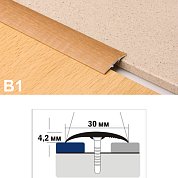 В1 Л&nbsp;&nbsp;90 венге упак. с держ. (Профиль алюм)